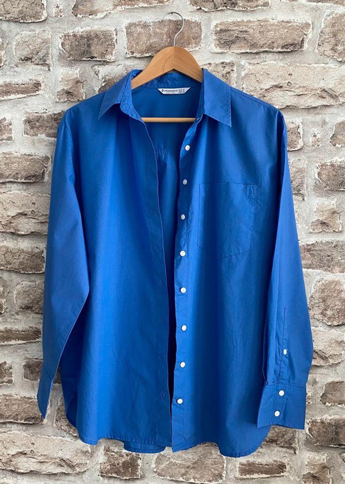 Chemise bleu vif STRADIVARIUS 38 neuve sans étiquette - photo numéro 2