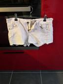 Short blanc fantaisie taille 38