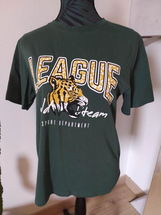 T shirt vert foncé League tigre S - photo numéro 3