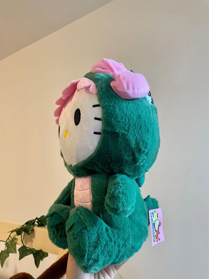 Peluche Hello Kitty déguisement dinosaure - photo numéro 4