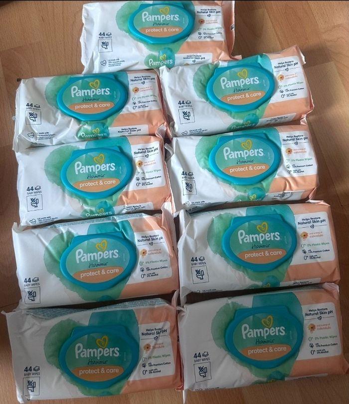 9 paquets lingettes pampers protection care - photo numéro 1