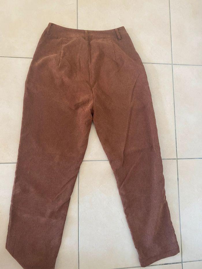 Pantalon velours marron - photo numéro 3