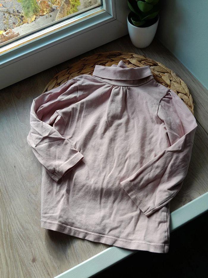 Sous pull col roulé rose poudré 3 ans - photo numéro 1