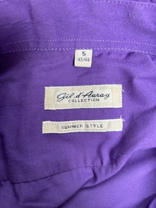 Chemise mauve Gil d'Auray - Taille 43/44 - photo numéro 4