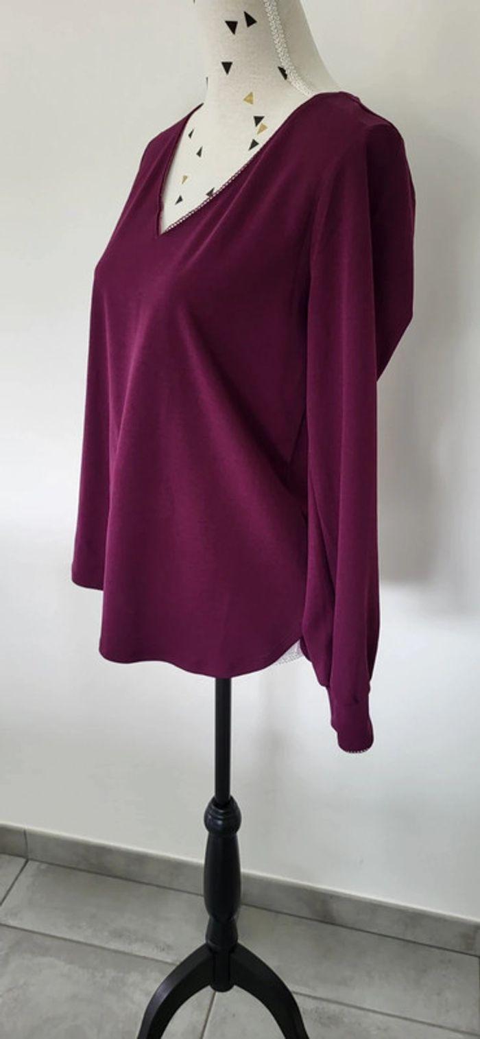 Blouse / chemise violette,  taille m 38/40 - photo numéro 2