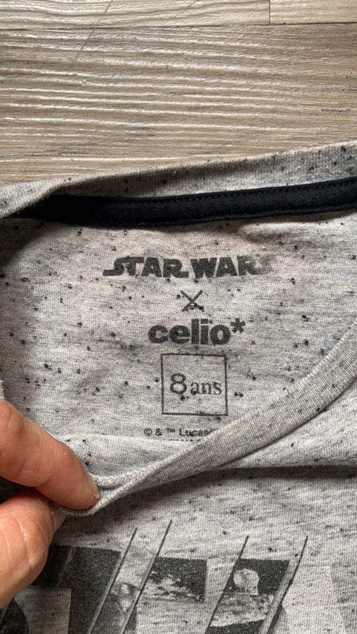 T-shirt gris star wars - photo numéro 3