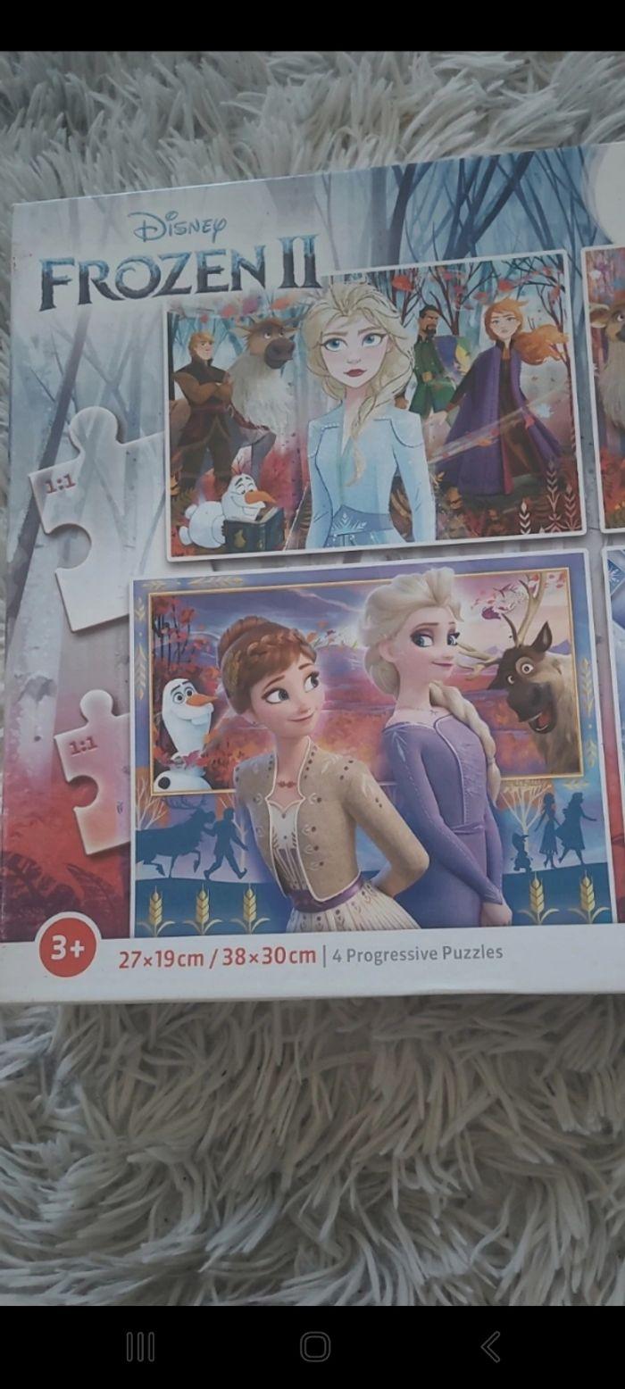 Lot de 4 Puzzles reines des neiges 2 , progressifs - photo numéro 3