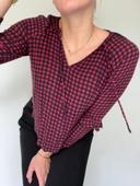 Blouse à carreaux Bershka