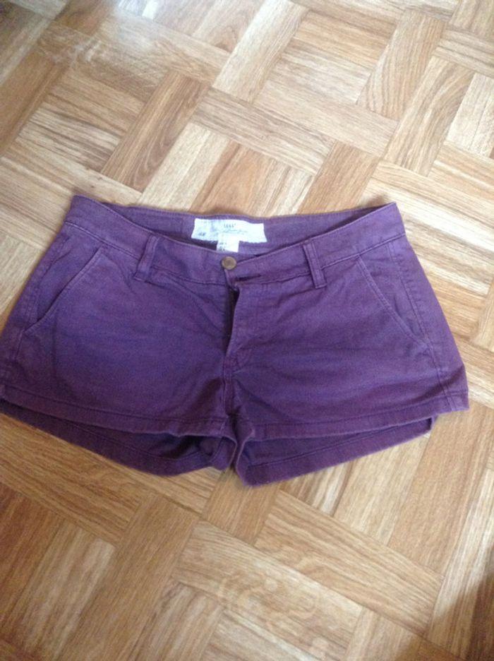 short en jean violet femme T36 - photo numéro 1