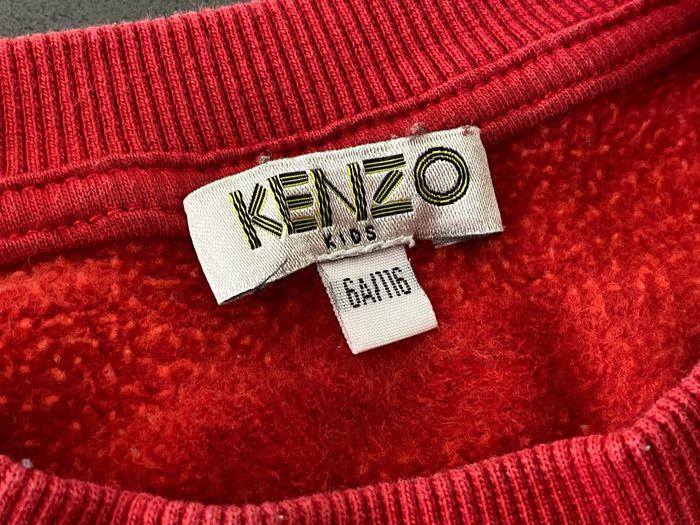 Sweat-shirt rouge Kenzo taille 6 ans/116 cm - photo numéro 3