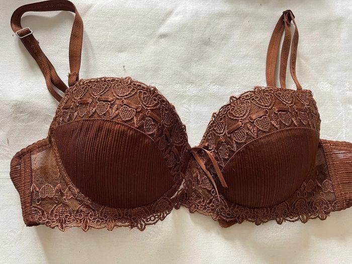 Soutien gorge marron 85C rembourré - photo numéro 1