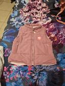 Veste sans manche kimbaloo 18mois violette et rose