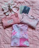 Lot de 3 pyjamas/grenouillères velours 12 mois