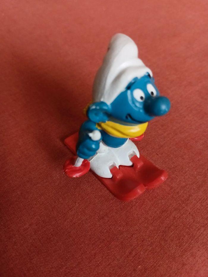 Le Schtroumpf skieur figurine des années 80 - photo numéro 8