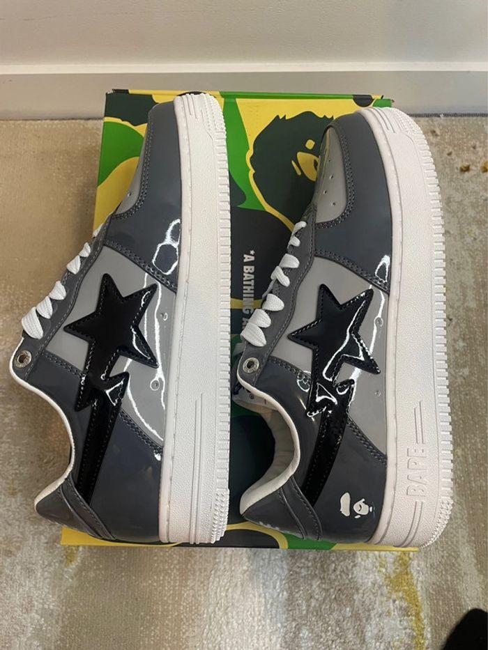 Baskets basses A Bathing Ape Bape Sta Low Enlarged M2 gris et noir - photo numéro 11