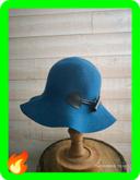 Chapeau seau bleu en laine Filippo Catarzi taille unique