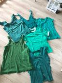 Lot de tee shirt vert