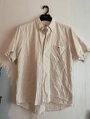 Chemise manche courte Lacoste rayé taille 40