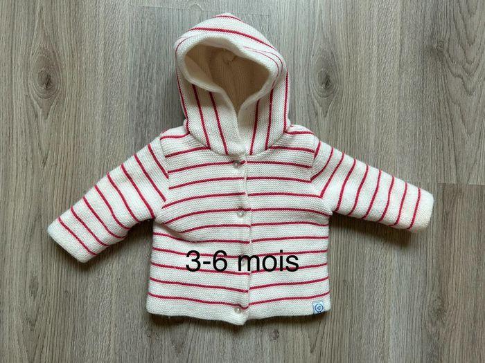 Gilet capuche épais MLT 3-6 mois - photo numéro 1