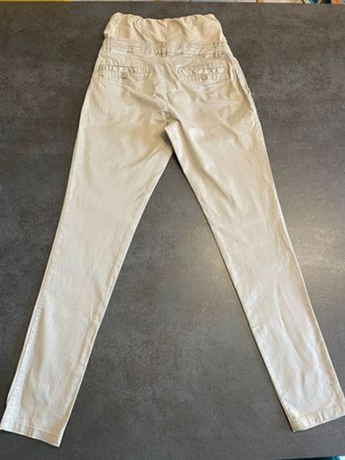 Pantalon colline/verbaudet beige grossesse type chino taille 34 - photo numéro 2