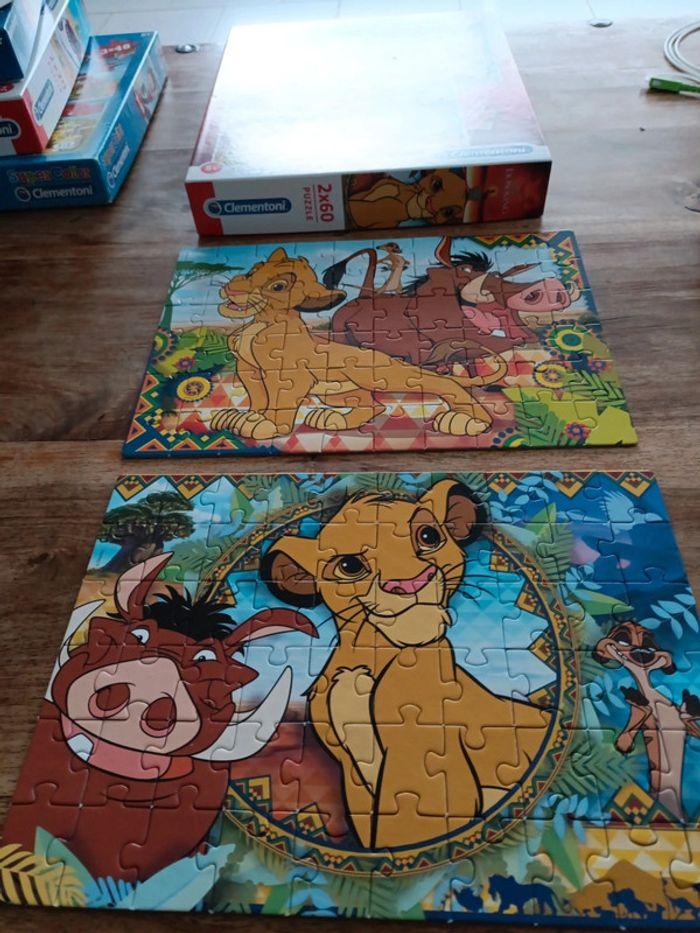 Puzzles 2x60 lion king  Disney 5ans+ - photo numéro 4