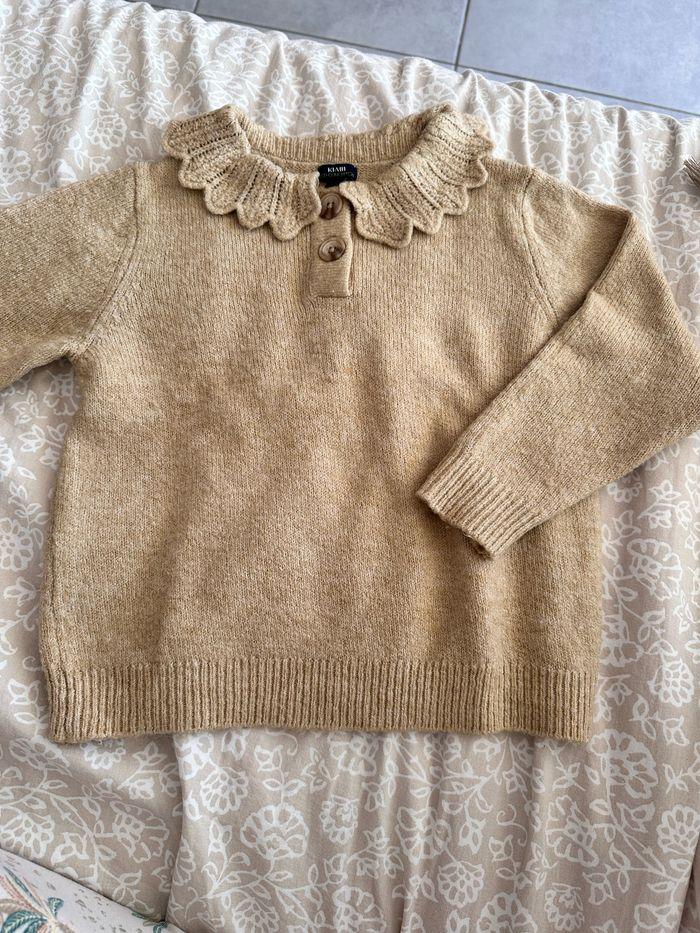 Pull beige fille