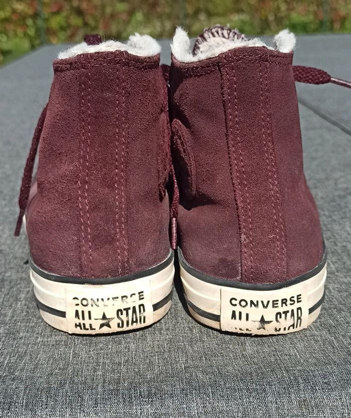 Paire de Converses montantes fourrées taille 36,5 - photo numéro 2