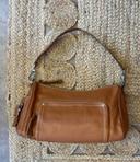 Sac Longchamp Paris en cuir marron clair