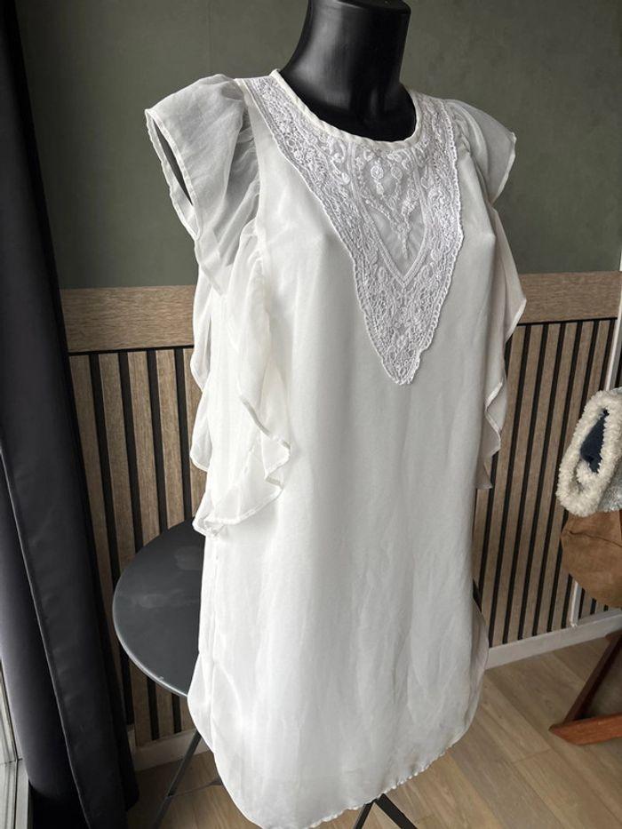 Robe femme blanche kiabi taille M - photo numéro 4