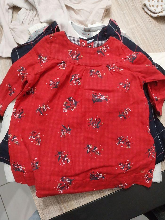 Lot vêtements 12 mois fille 8 pièces, robe Petit Bateau,  Jacadi - photo numéro 6