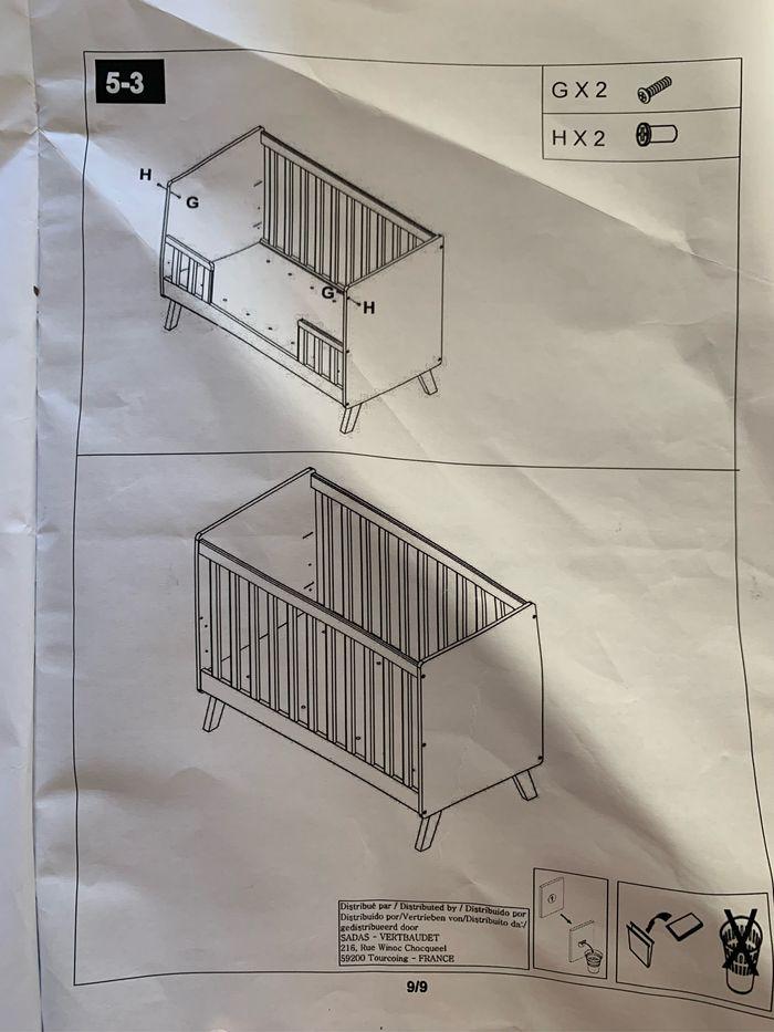 Ensemble table à langer et lit bébé - photo numéro 6