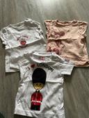 Lot de 3 tee shirt manches courtes 6 mois