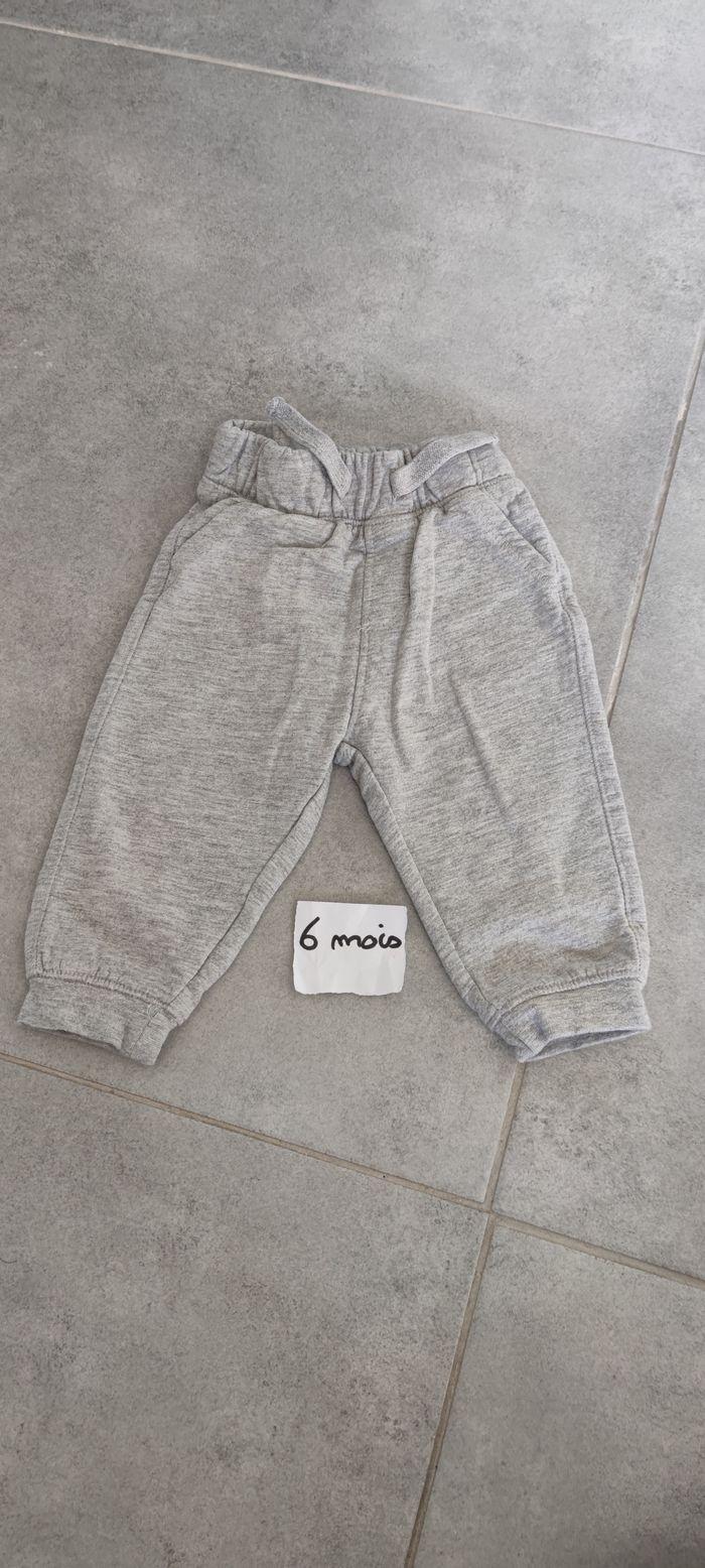 Pantalon jogging gris bébé 6 mois - photo numéro 1