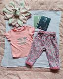 Ensemble t-shirt et pantalon bébé fille DPAM 12 mois