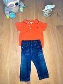 Ensemble jeans et polo Jacadi