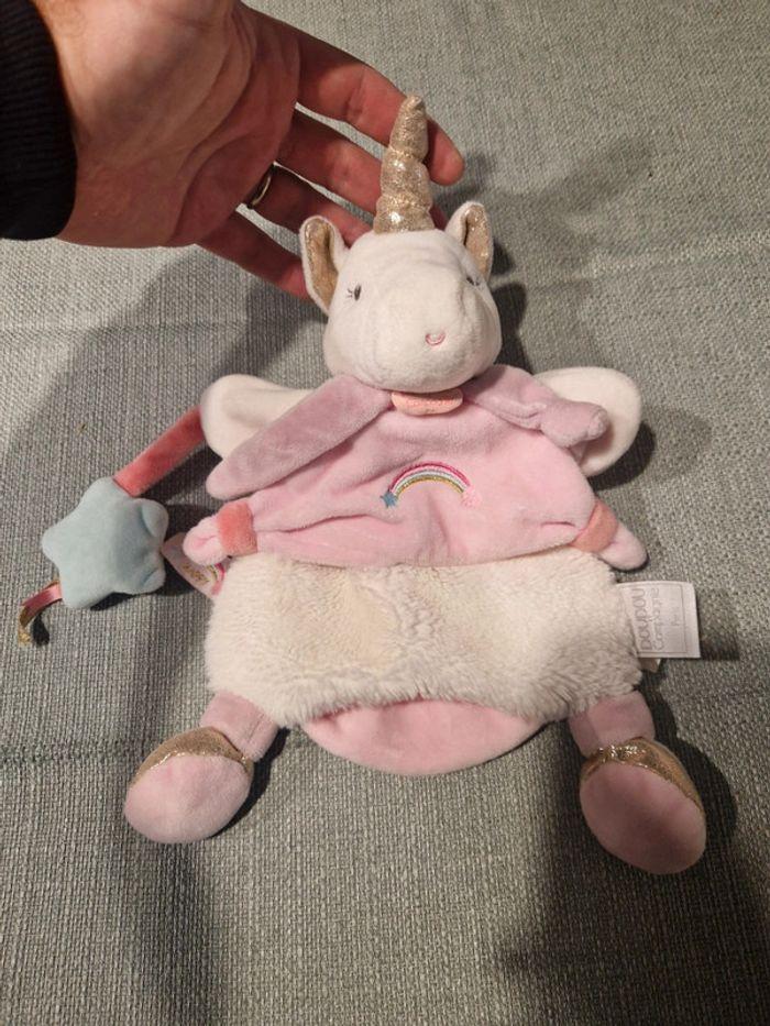 Doudou Licorne marionnette - photo numéro 1