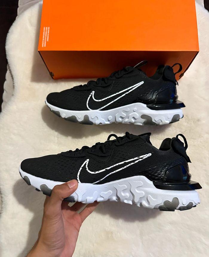 Nike React Vision Black White - photo numéro 8