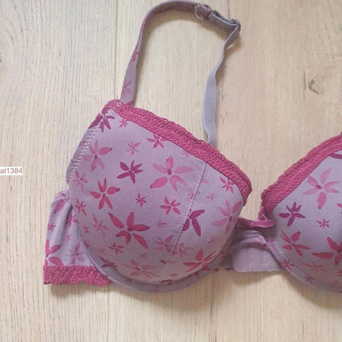 Soutien gorge push-up armature taupe rose - RougeGorge - Taille 85B - photo numéro 2