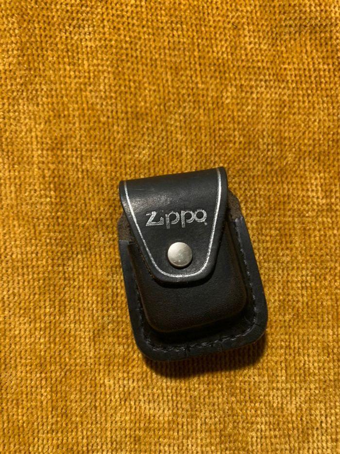 Vintage pochette Zippo en cuir pour ceinture - photo numéro 1