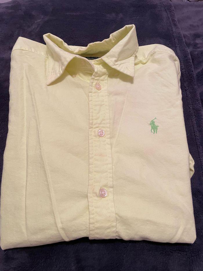 Chemise Ralph Lauren verte citron - photo numéro 1