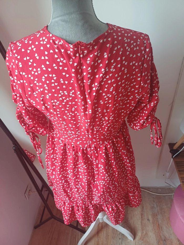 Robe manches 3/4 motif petit cœur taille m - photo numéro 5