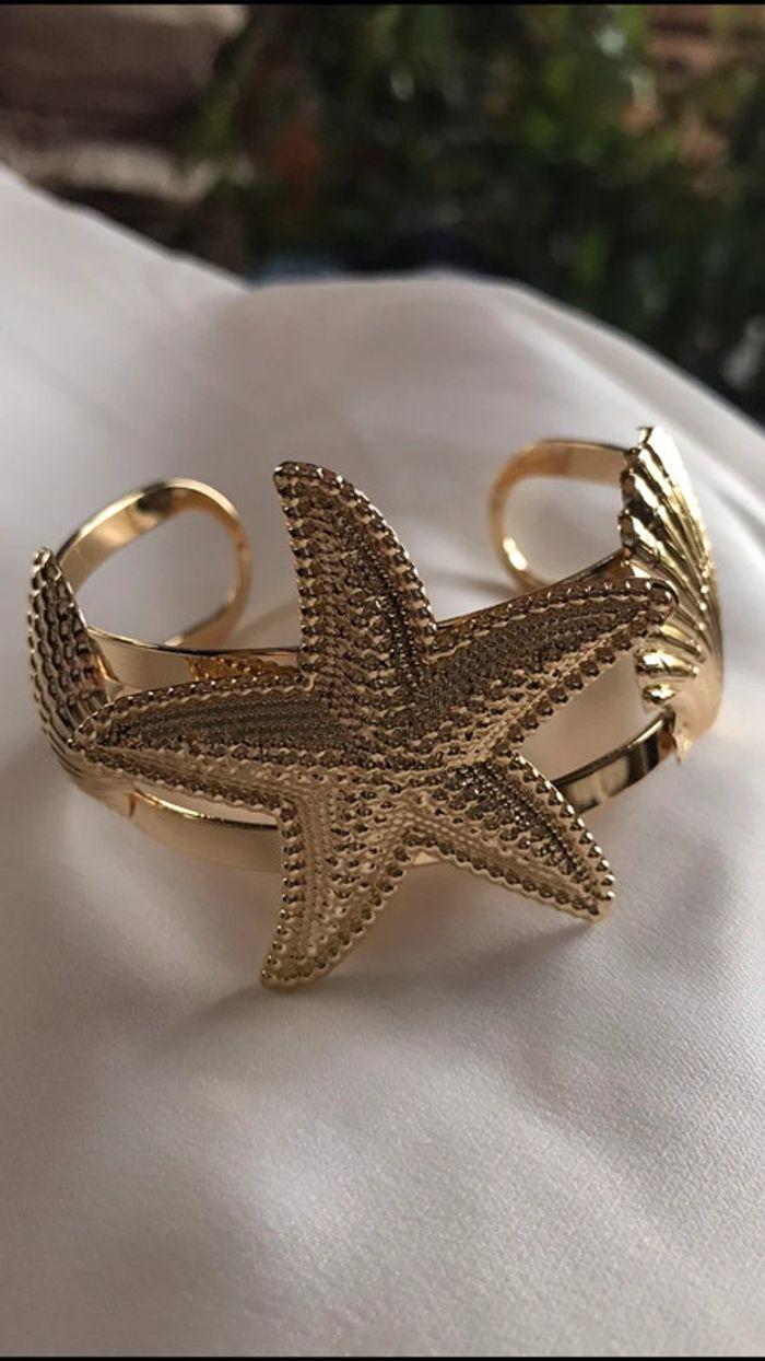 Magnifique bracelet étoile de mer et coquillages - photo numéro 1