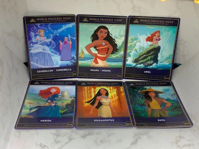 Lot 6 cartes princesse week Disneyland Paris - photo numéro 1