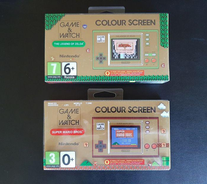 Lot de 2 consoles Nintendo Game  & Watch / "Legend of Zelda " et "Super Mario bros" - photo numéro 1