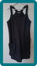 robe tunique fluide chasuble noire