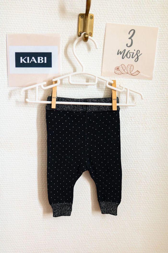 Legging marine et argenté, Kiabi, 3 mois - photo numéro 5