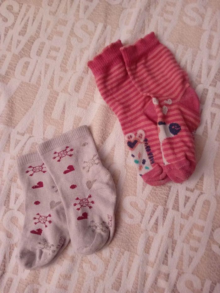 Lot 2 paires de chaussettes 19-22 / 21-23 - photo numéro 1