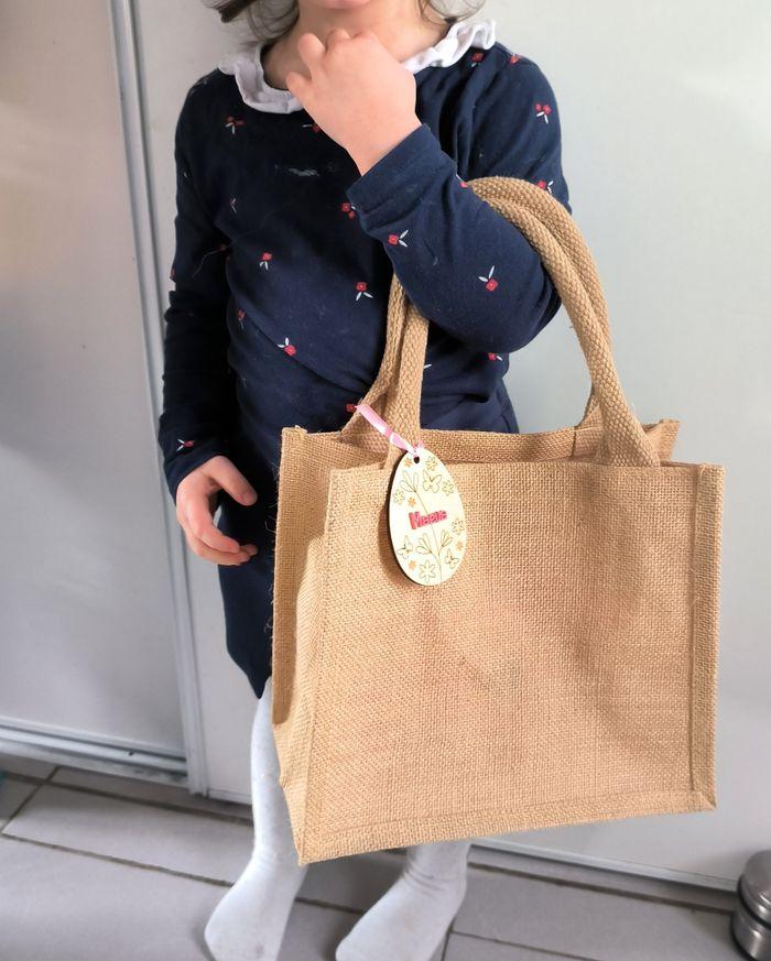 Sac jute personnalisé Pâques - photo numéro 3