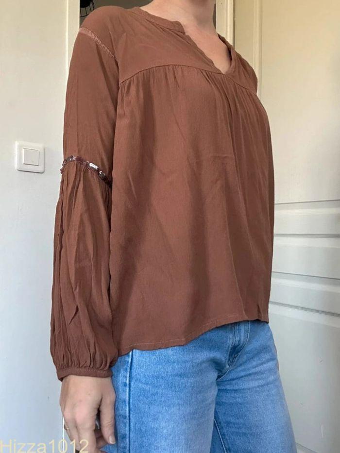 Blouse marron Charlie Joe taille 36 💖 - photo numéro 2