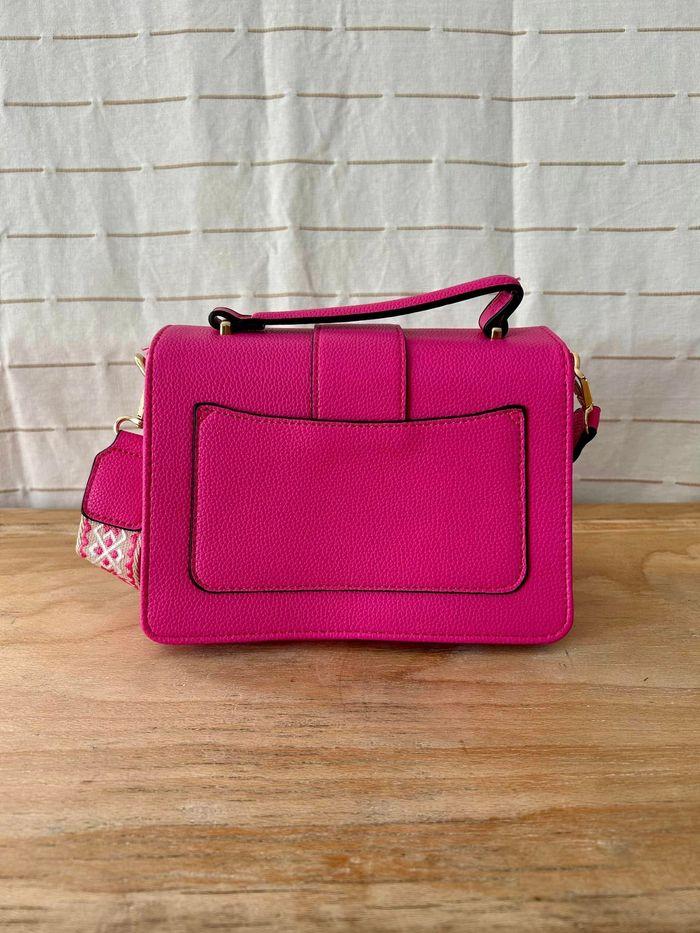 Sac à main à bandoulière Jade fuchsia - photo numéro 3